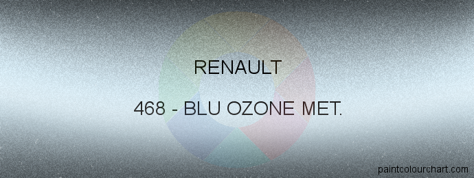 Renault paint 468 Blu Ozone Met.