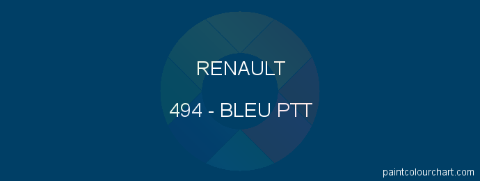 Renault paint 494 Bleu Ptt