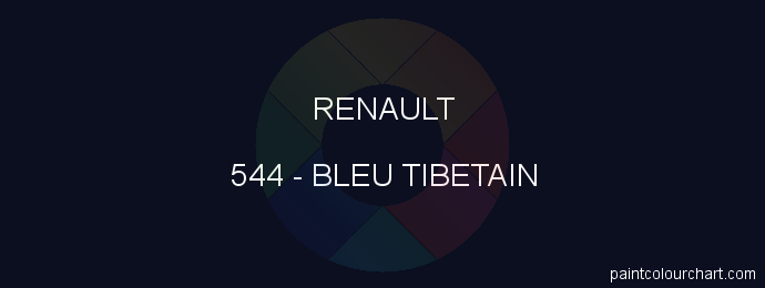 Renault paint 544 Bleu Tibetain