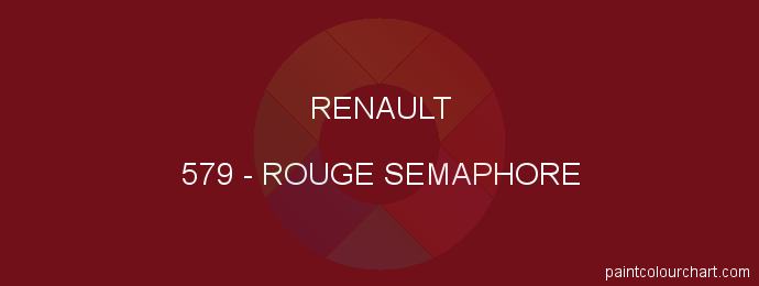 Renault paint 579 Rouge Semaphore