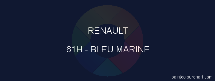 Renault paint 61H Bleu Marine