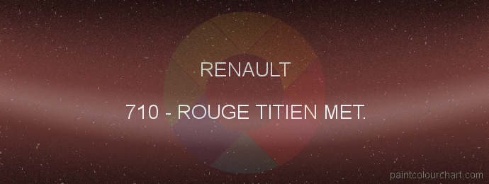 Renault paint 710 Rouge Titien Met.