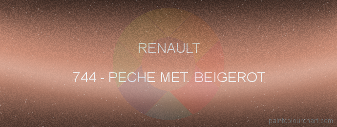 Renault paint 744 Peche Met. Beigerot