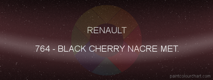 Renault paint 764 Black Cherry Nacre Met.