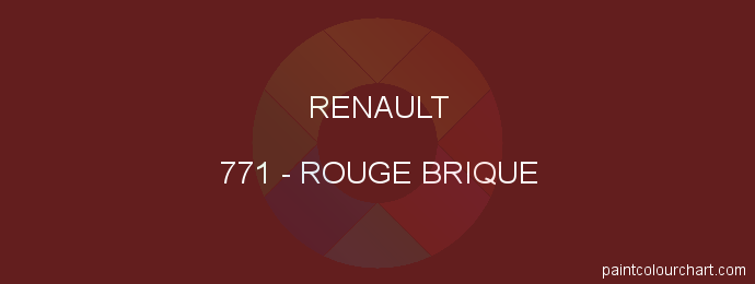 Renault paint 771 Rouge Brique