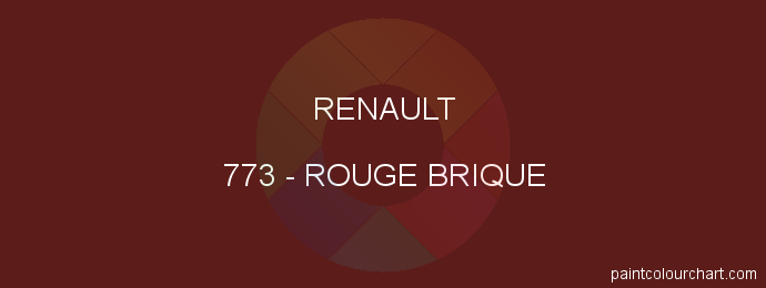 Renault paint 773 Rouge Brique