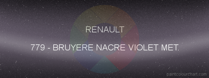 Renault paint 779 Bruyere Nacre Violet Met.