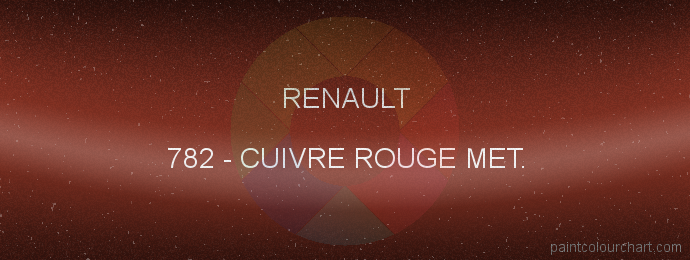 Renault paint 782 Cuivre Rouge Met.