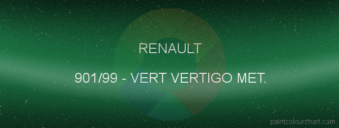 Renault paint 901/99 Vert Vertigo Met.