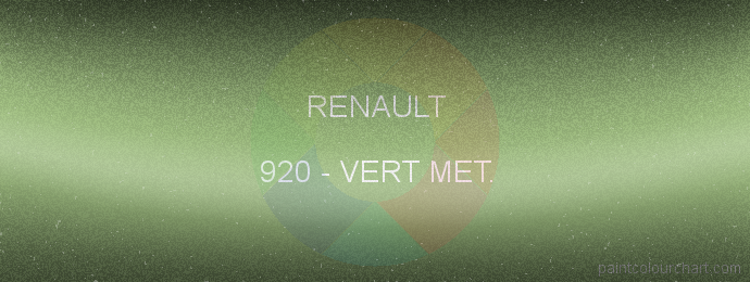 Renault paint 920 Vert Met.