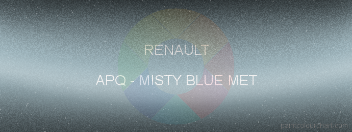 Renault paint APQ Misty Blue Met