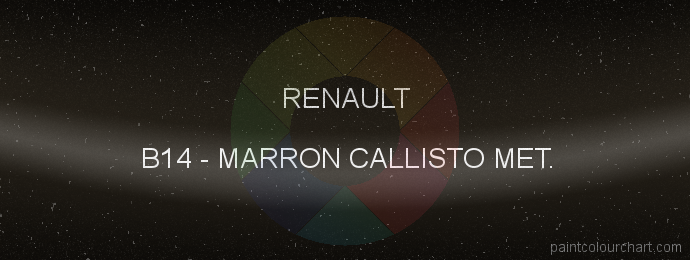 Renault paint B14 Marron Callisto Met.