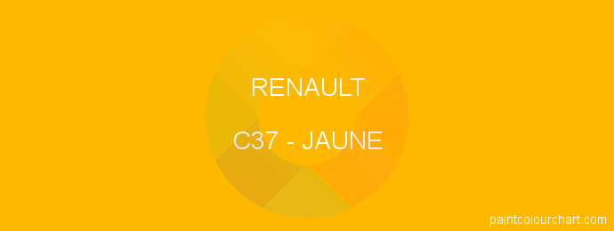 Renault paint C37 Jaune