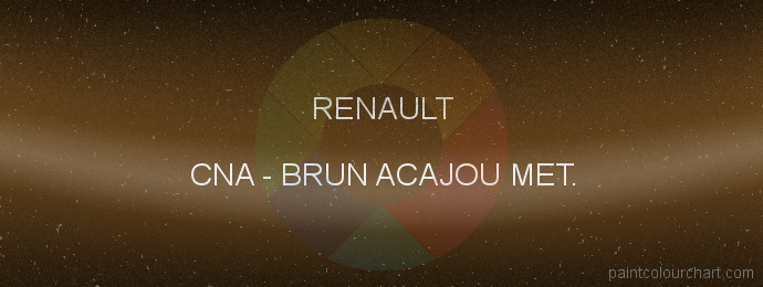Renault paint CNA Brun Acajou Met.