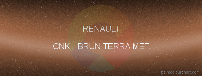Renault paint CNK Brun Terra Met.