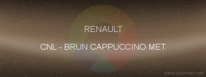 Renault paint CNL Brun Cappuccino Met.