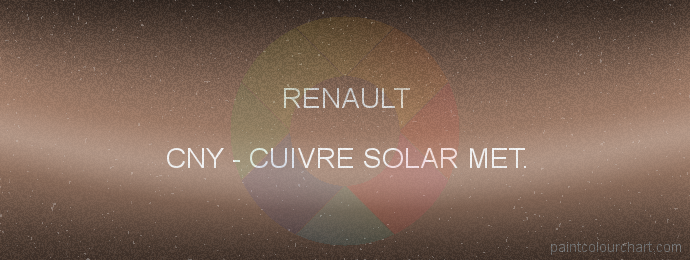 Renault paint CNY Cuivre Solar Met.