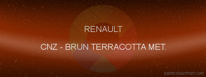 Renault paint CNZ Brun Terracotta Met.