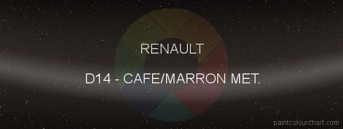 Renault paint D14 Cafe/marron Met.