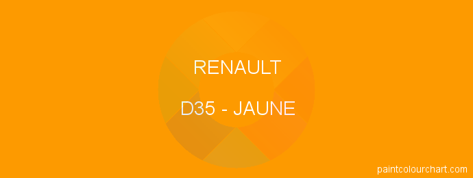 Renault paint D35 Jaune