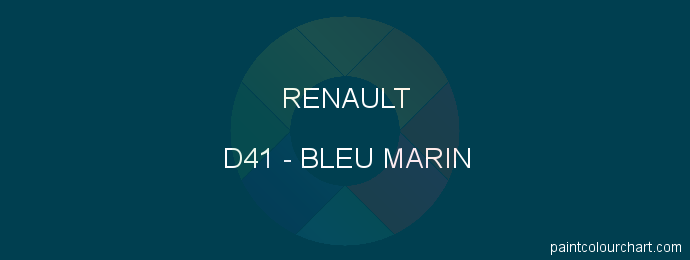Renault paint D41 Bleu Marin