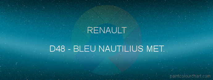 Renault paint D48 Bleu Nautilius Met.