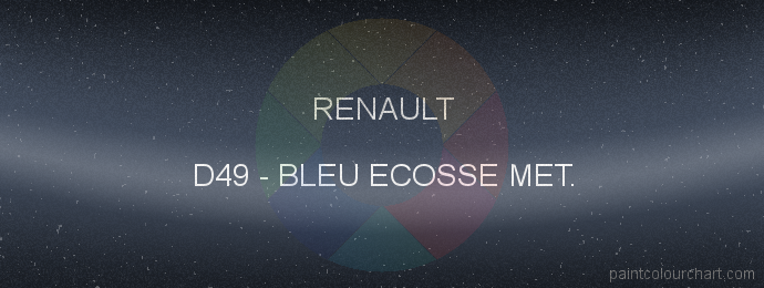 Renault paint D49 Bleu Ecosse Met.