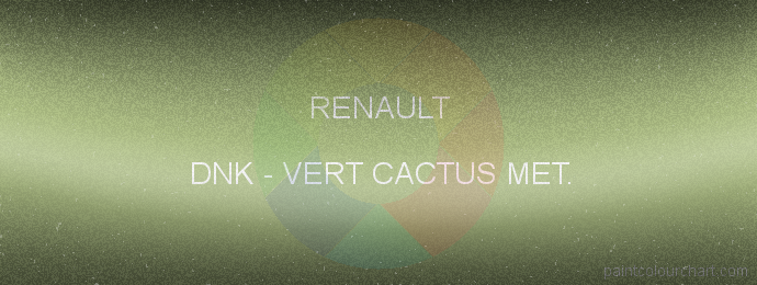 Renault paint DNK Vert Cactus Met.