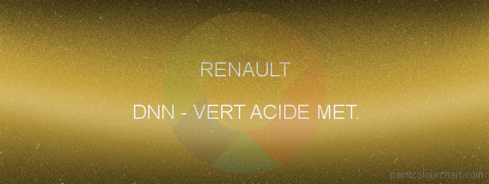 Renault paint DNN Vert Acide Met.