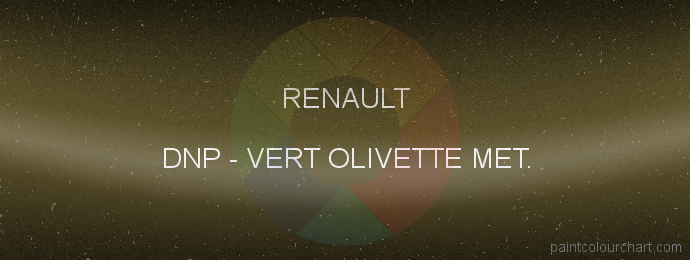 Renault paint DNP Vert Olivette Met.