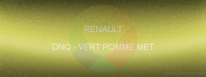 Renault paint DNQ Vert Pomme Met.