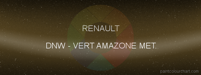 Renault paint DNW Vert Amazone Met.
