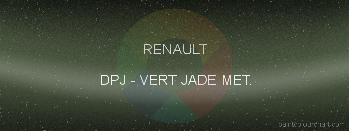 Renault paint DPJ Vert Jade Met.