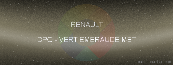 Renault paint DPQ Vert Emeraude Met.