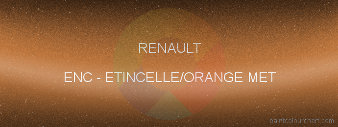 Renault paint ENC Etincelle/orange Met