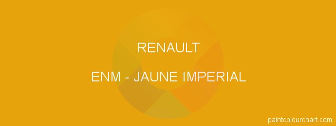 Renault paint ENM Jaune Imperial