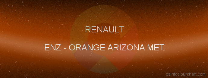 Renault paint ENZ Orange Arizona Met.