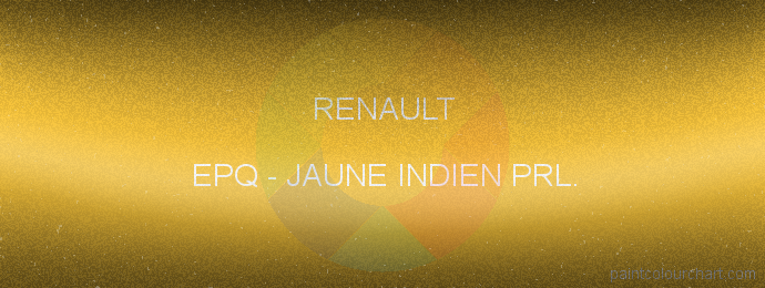 Renault paint EPQ Jaune Indien Prl.
