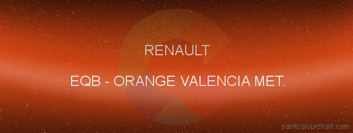 Renault paint EQB Orange Valencia Met.