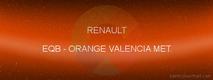 Renault paint EQB Orange Valencia Met.