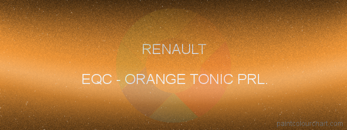 Renault paint EQC Orange Tonic Prl.
