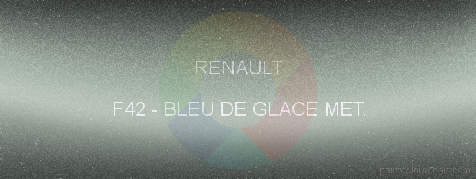 Renault paint F42 Bleu De Glace Met.