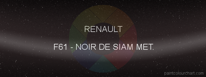 Renault paint F61 Noir De Siam Met.