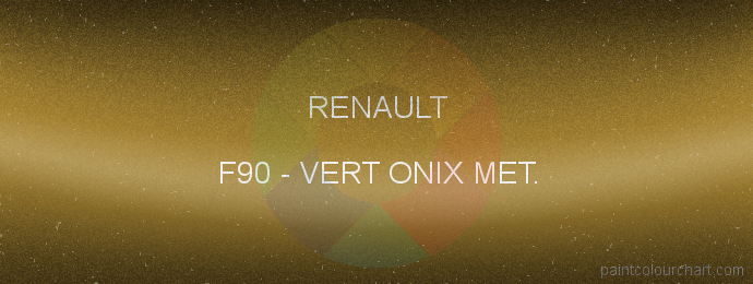 Renault paint F90 Vert Onix Met.