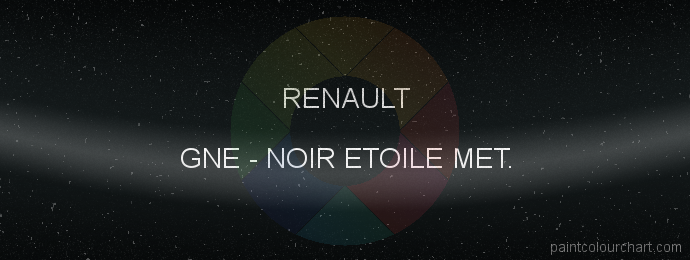 Renault paint GNE Noir Etoile Met.