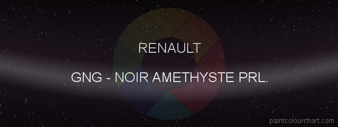 Renault paint GNG Noir Amethyste Prl.