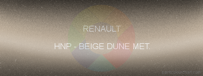 Renault paint HNP Beige Dune Met.