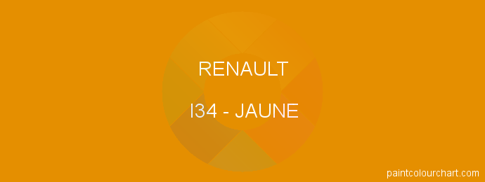 Renault paint I34 Jaune