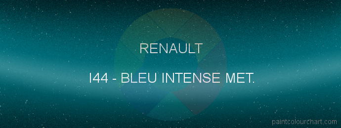 Renault paint I44 Bleu Intense Met.