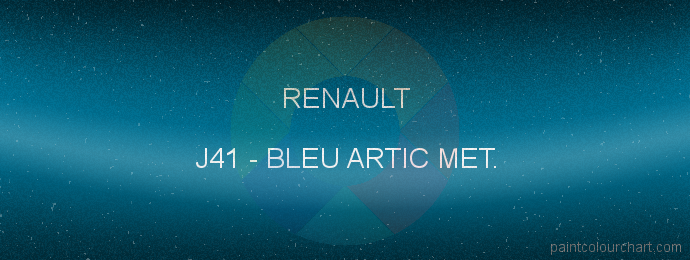 Renault paint J41 Bleu Artic Met.